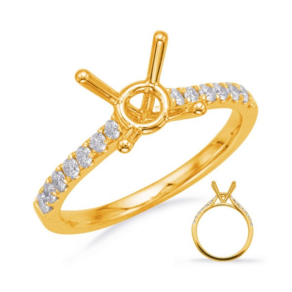 Diamond Semi-Mount Rings  (w/ Stones)